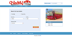 Desktop Screenshot of natrajtravelsonline.com